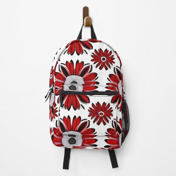 Item preview, Red daisy flower pattern designed and sold by gramizzia.