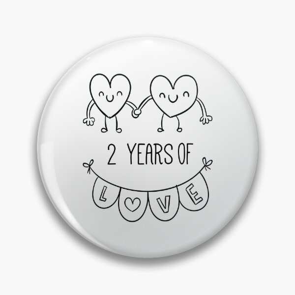 Item preview, Second Anniversary - 2 Years of Love designed and sold by CuteTrendyFinds.