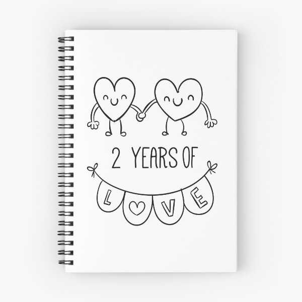 Item preview, Second Anniversary - 2 Years of Love designed and sold by CuteTrendyFinds.