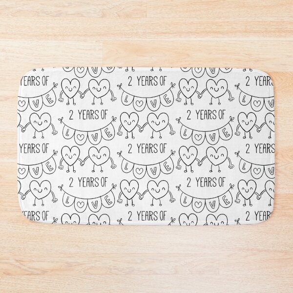 Item preview, Second Anniversary - 2 Years of Love designed and sold by CuteTrendyFinds.