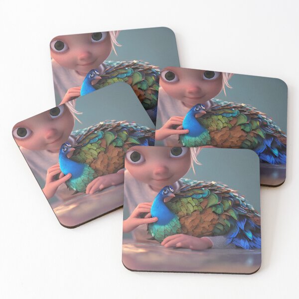 Item preview, Lucy and her pet peacock Peanut designed and sold by BabyShmoopies.