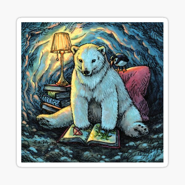 Artikel-Vorschau von Gemütlicher Eisbär, designt und verkauft von Elisabeth Alba Illustration.