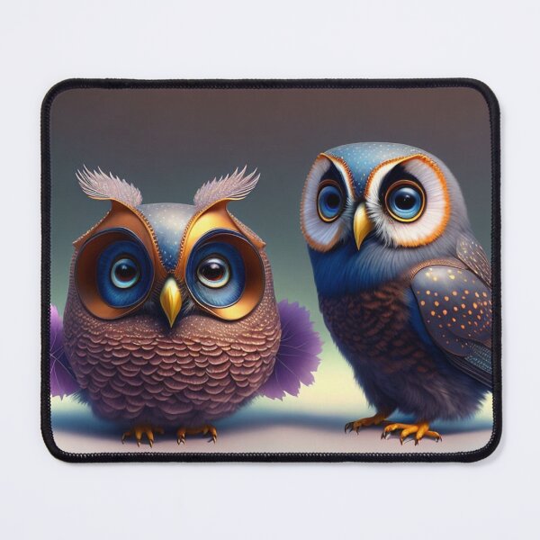 Item preview, Cute Owls Digital Art designed and sold by ArtsyWishesShop.