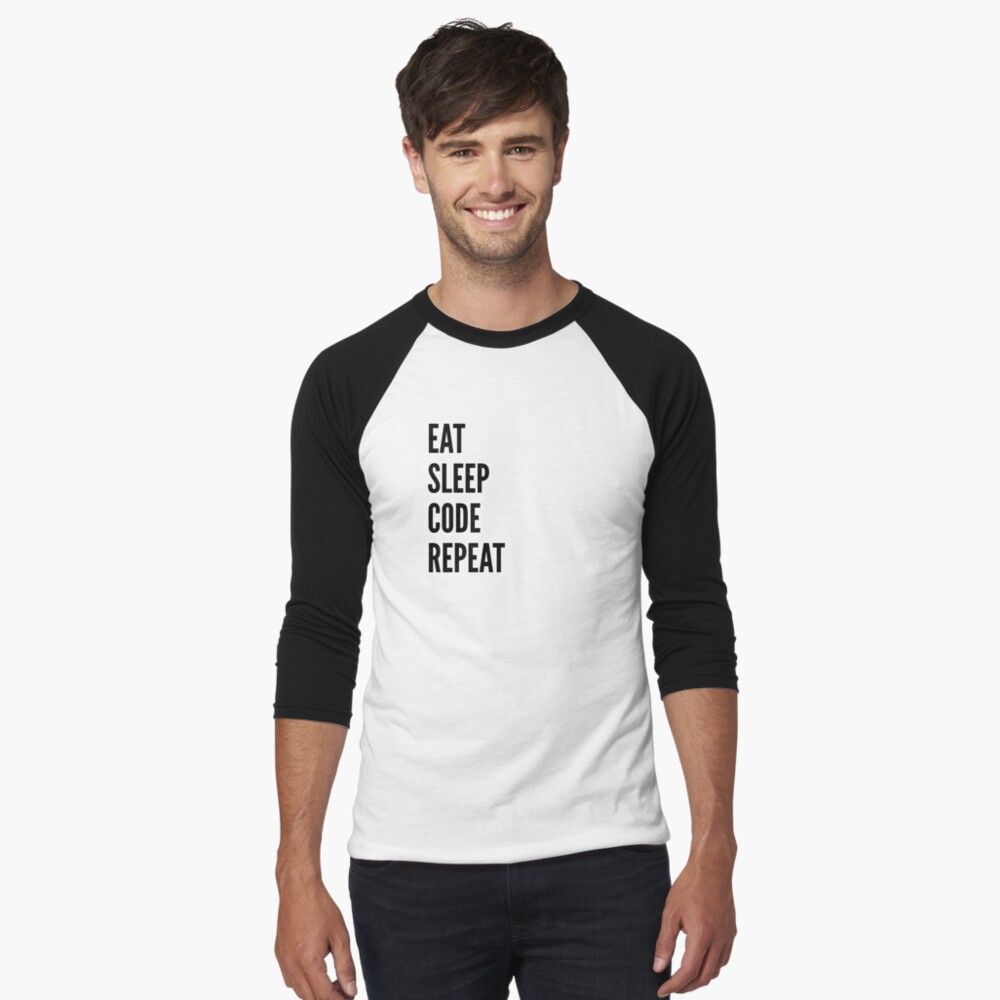 Item preview, Baseball ¾ Sleeve T-Shirt designed and sold by AstonishedCatCo.