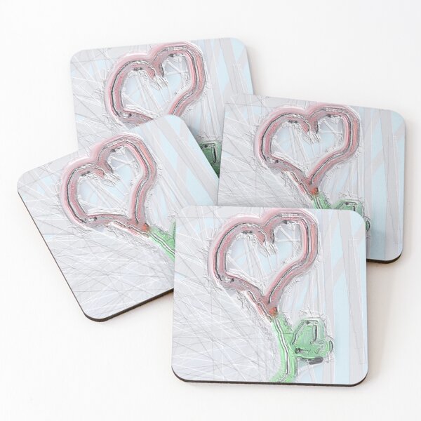 Item preview, Painted heart flower designed and sold by Tonyasartprints.