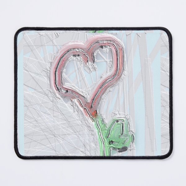 Item preview, Painted heart flower designed and sold by Tonyasartprints.