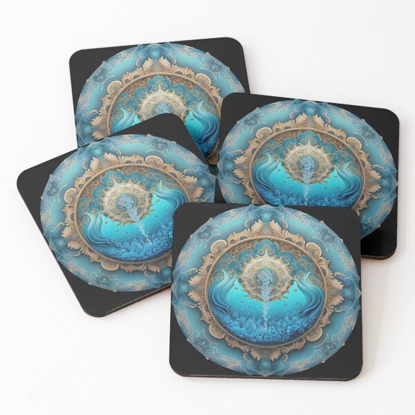 Item preview, Aquarius Zodiac sign mandala - water designed and sold by vittore.