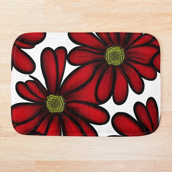 Artikelvorschau, Rotes Gänseblümchen-Blumenmuster entworfen und verkauft von gramizzia.