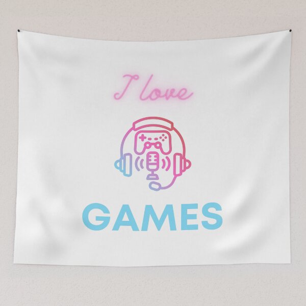 Item preview, I love games ,Gemer  designed and sold by Bart-Designs.