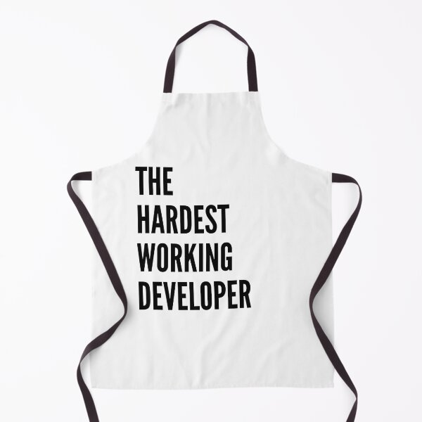 Item preview, The Hardest Working Developer - Astonished Cat Company designed and sold by AstonishedCatCo.