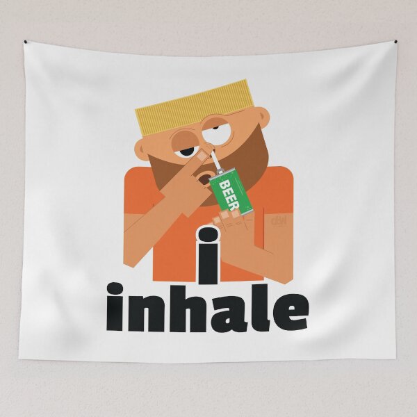 Item preview, Snort Beer From Straw I love Beer Meme Funniest Man Cave Stuff Bar Snorting Drugs LOL designed and sold by doseofwin.