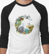 Tribute Color (with caption) Men's Baseball ¾ T-Shirt