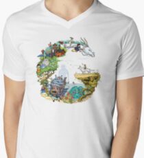 Tribute Color (with caption) Men's V-Neck T-Shirt