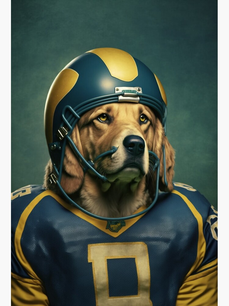 Michigan dog football player Art Board Print for Sale by
