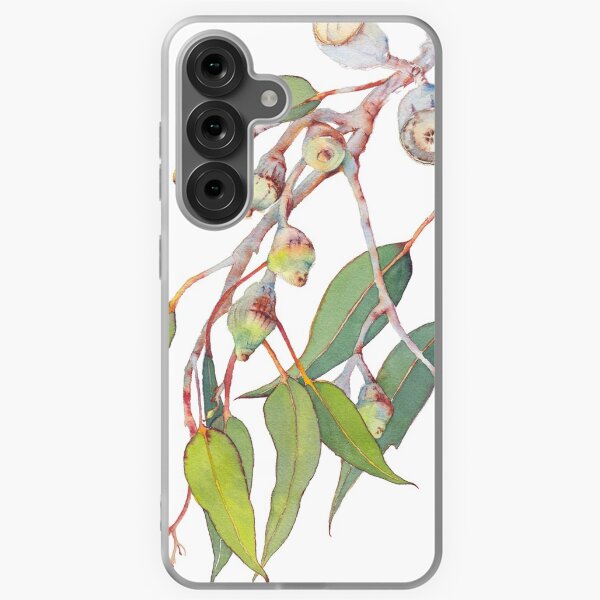 Vista previa del artículo con la obra «Acuarela de rama de árbol de eucalipto nativo australiano», diseñado y vendido por Zoya Makarova.