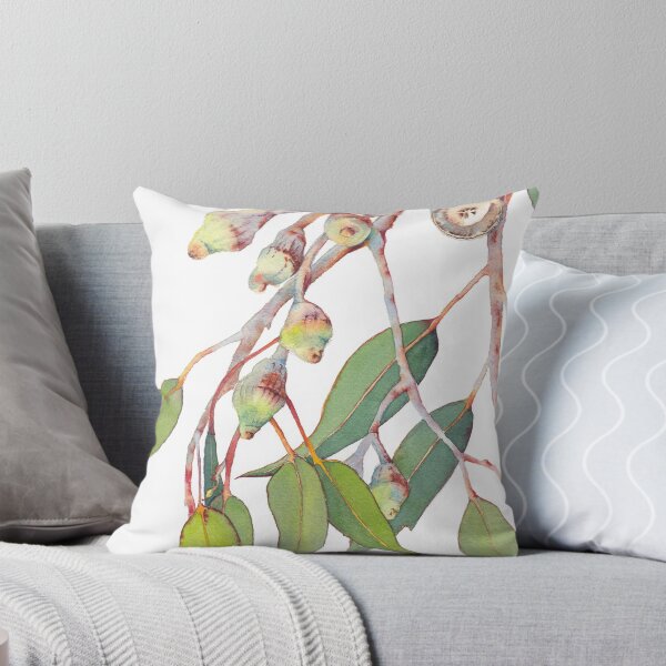 Item preview, Australian native eucalyptus tree branch watercolour designed and sold by Zoya Makarova.