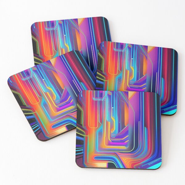 Item preview, Digital Hacker Art Abstract Pattern GD507 Cyber Punk designed and sold by CattlettArt.
