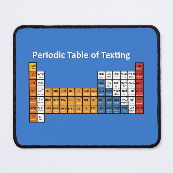 Item preview, Periodic Table of Texting designed and sold by Shadowsantos.