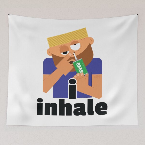 Item preview, Snorting Beer I love Beer Meme Funny Man Cave Stuff Bar Drinking Brewski Art Joke LOL designed and sold by doseofwin.