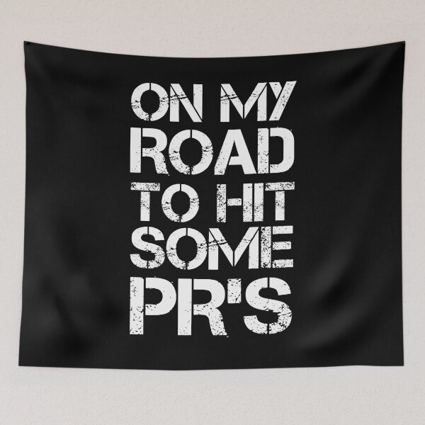 Item preview, On My Road To Hit Some PR's - Gym Fitness Workout designed and sold by EnzoVectorism.