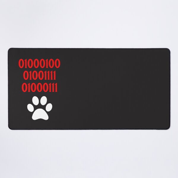 Item preview, Dog Paw Print DOG in Binary Code Numbers - Dog designed and sold by ALesterDesign.
