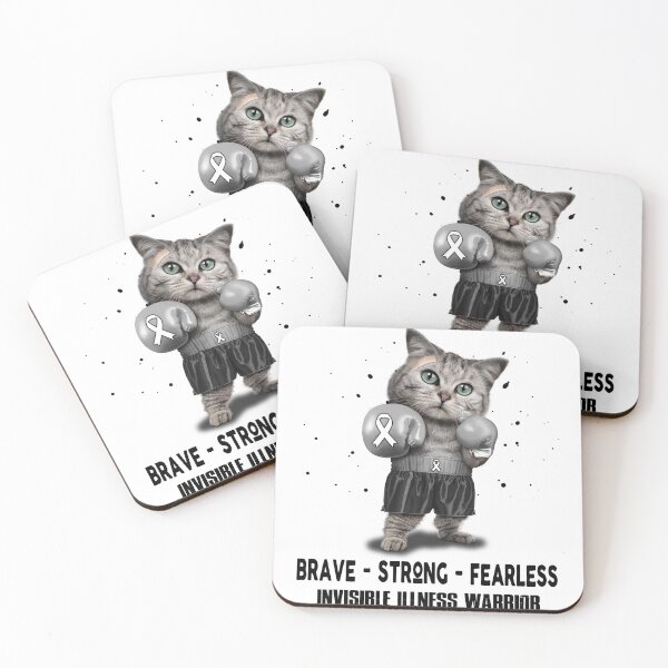 Item preview, Invisible Illness Warrior - BRAVE STRONG FEARLESS designed and sold by Berriosly.