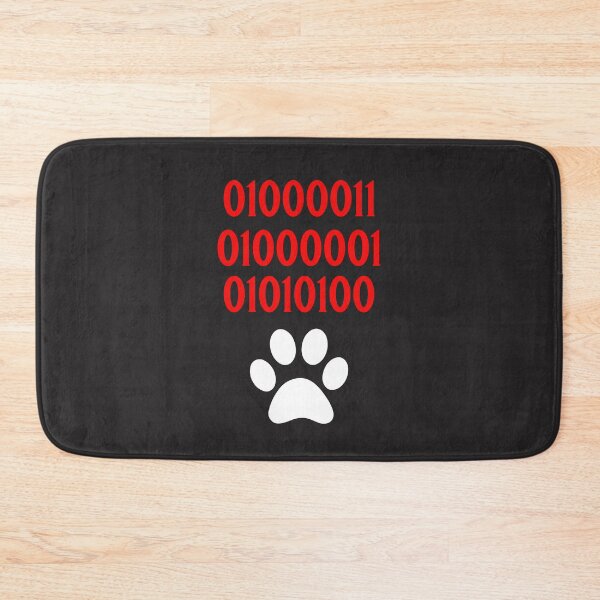 Item preview, Cats Paw Print CAT in Binary Code Numbers - Cat designed and sold by ALesterDesign.