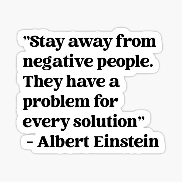 Stay Away From Negative People - Astonished Cat Company Sticker