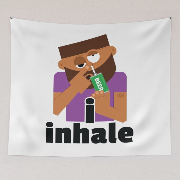 Item preview, Snorting Beer I love Beer Meme Funny Man Cave Stuff Bar Drinking Brewski Art Dark designed and sold by doseofwin.