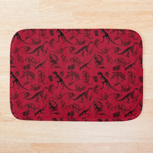 Item preview, Vintage Museum Dinosaurs and Skeletons on Crimson Red designed and sold by Kristi Duggins.