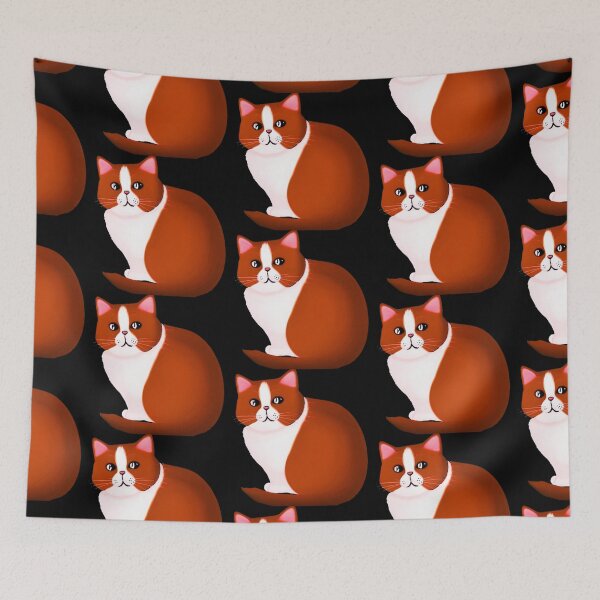 Item preview, Fat ginger cat  designed and sold by CottagePop.