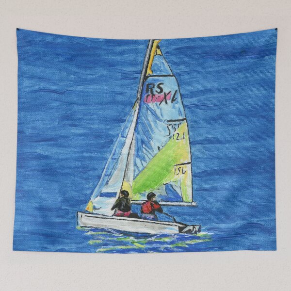 Item preview, Fun in an RS Feva: Sailing Dinghies at Trearddur Bay designed and sold by LymphomaLass.