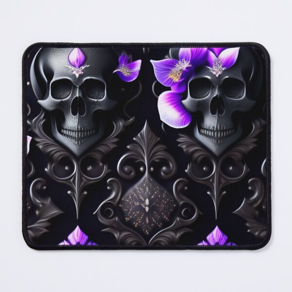 Item preview, Glossy Gothic Skull Pattern designed and sold by Nocturne Paws.