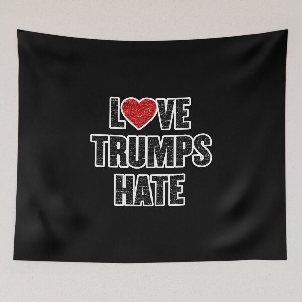 Item preview,  LOVE TRUMPS HATE, never trump, not my president, resistance shirt  designed and sold by Indivisible.