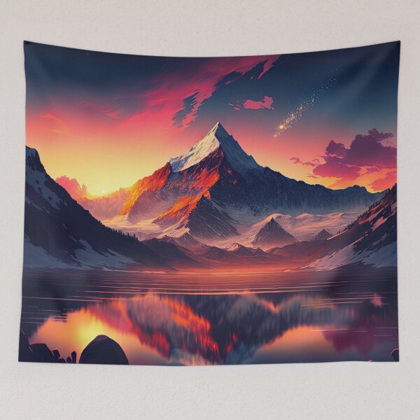 Item preview, Mountain Beautiful Sunset Art designed and sold by Damian Sobczyk.