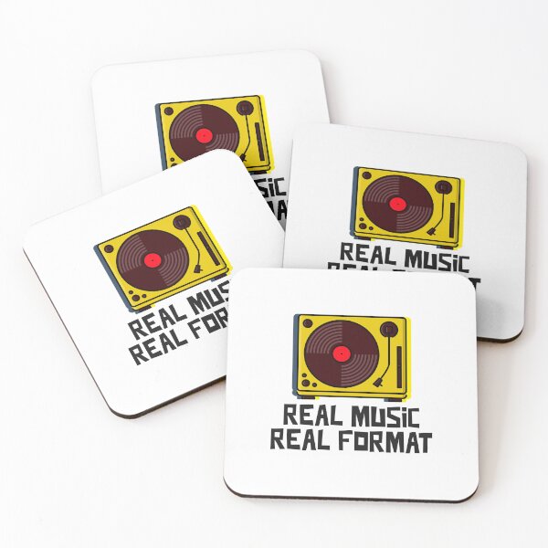Item preview, Turntable Vinyl Record Design - Real Music Real Format designed and sold by RektRepublic.