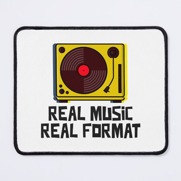 Item preview, Turntable Vinyl Record Design - Real Music Real Format designed and sold by RektRepublic.