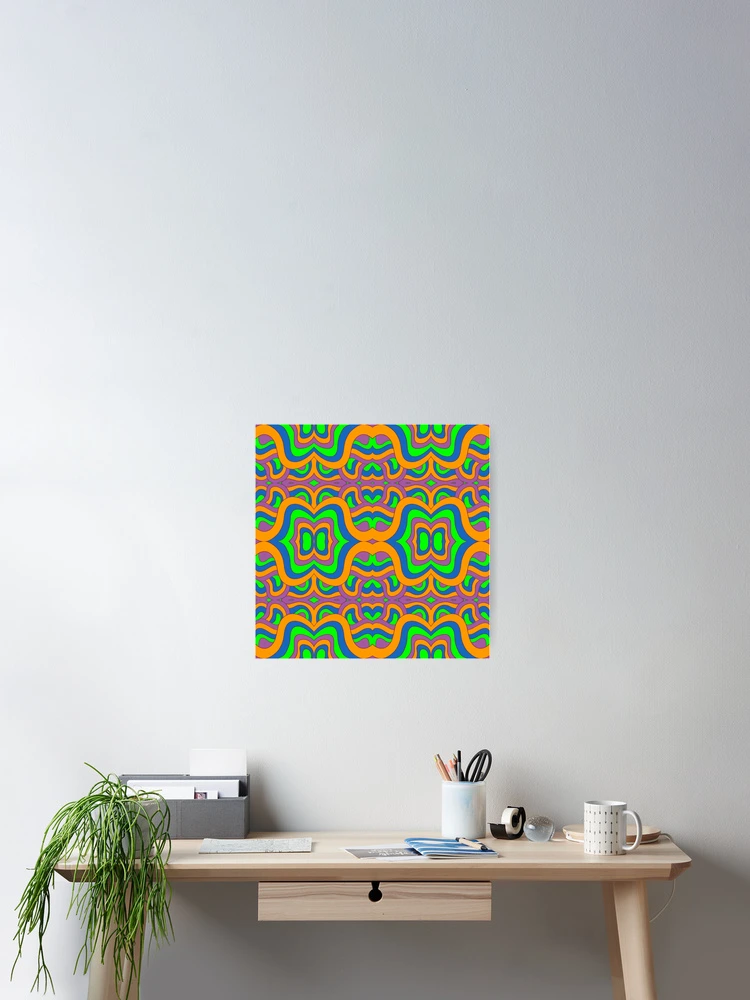 Thumbnail 2 of 3, Poster, Retro Abstract Pattern designed and sold by P9Designs.