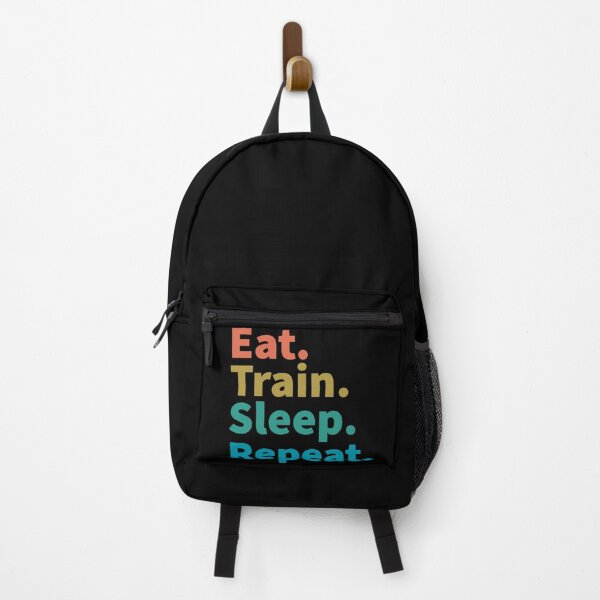 Item preview, Eat train sleep repeat-inspirational, powerful sunset retro designed and sold by Master4art.