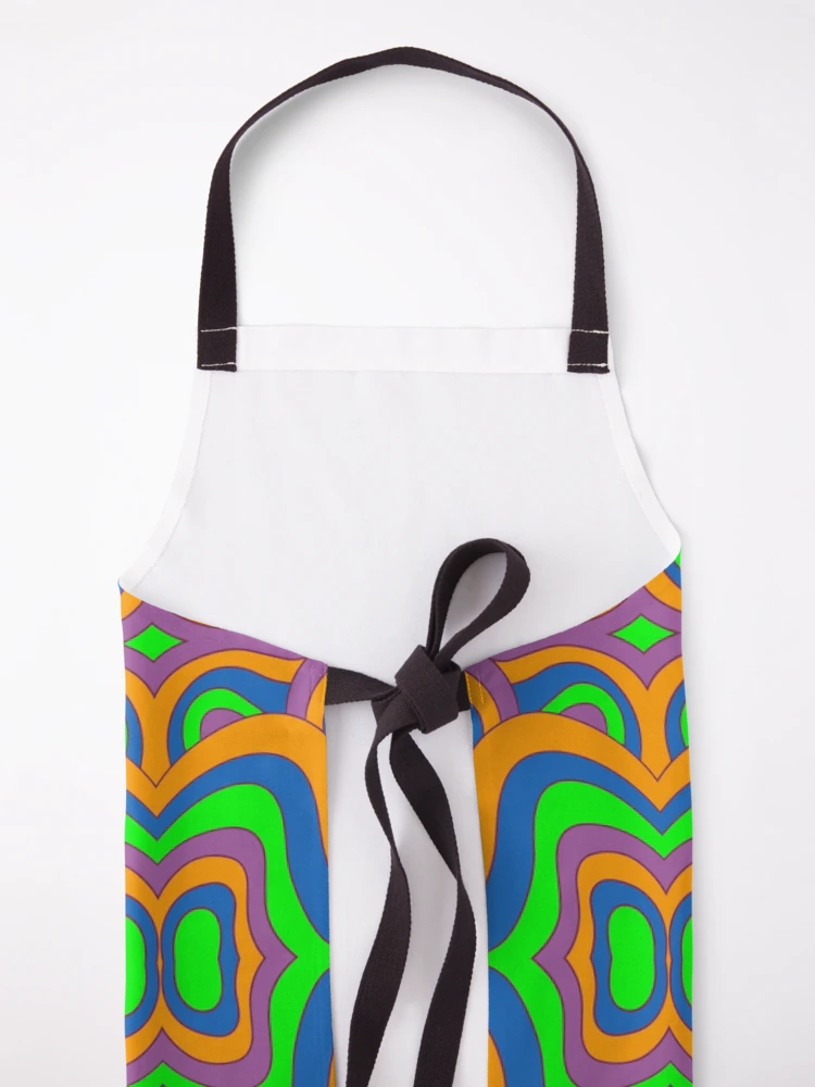 Thumbnail 5 of 6, Apron, Retro Abstract Pattern designed and sold by P9Designs.