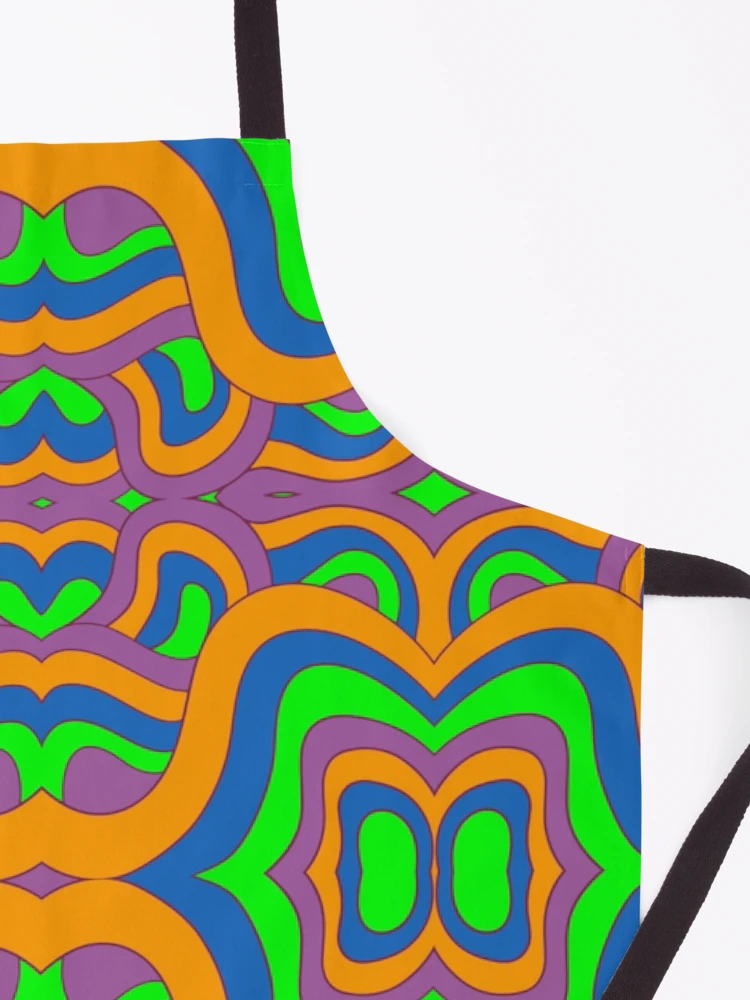 Thumbnail 3 of 6, Apron, Retro Abstract Pattern designed and sold by P9Designs.