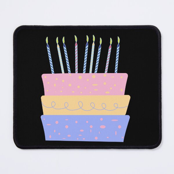 Item preview, Happy Birthday Cake with candles. Colorful Birthday cake. designed and sold by Createya.