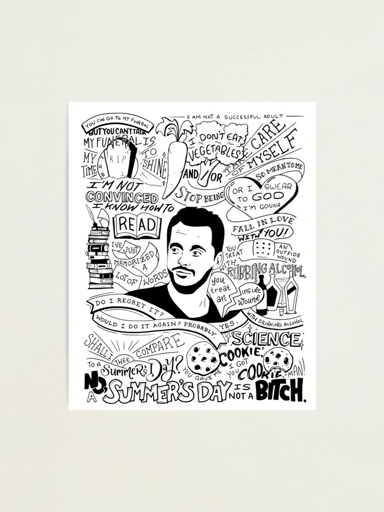 Alternate view of Nick Miller Best Quotes Photographic Print