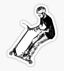 Mid-Air Turn - Stunt Scooter Move Sticker