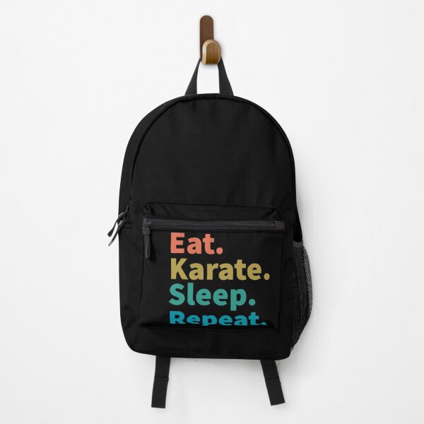 Item preview, Eat karate sleep repeat-inspirational karate fighter sunset retro designed and sold by Master4art.