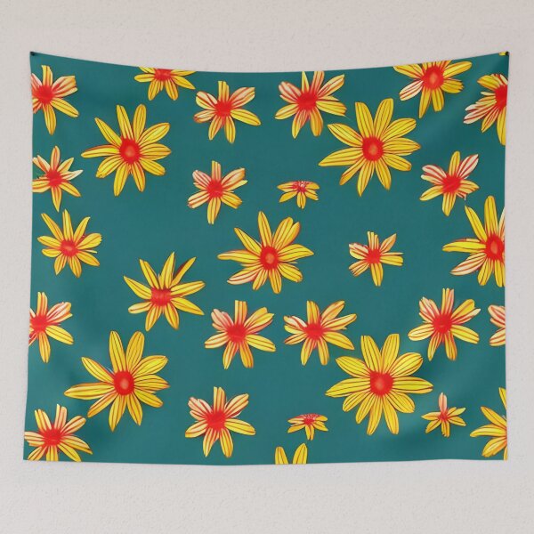 Item preview, African daisy flower pattern designed and sold by gramizzia.