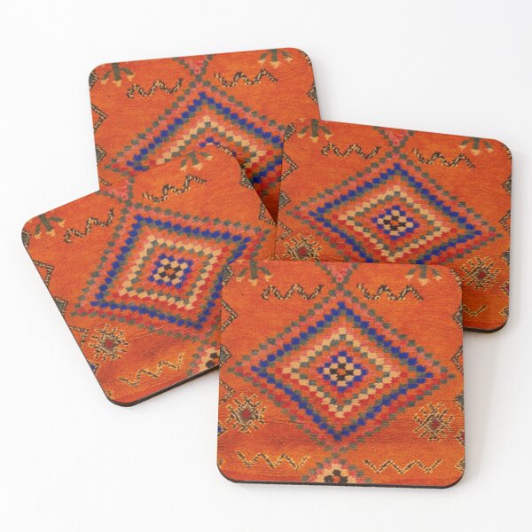 Item preview, Orange Oriental Moroccan Rug designed and sold by SpaceBazaar.