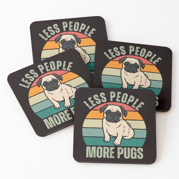 Item preview, LESS PEOPLE MORE PUGS designed and sold by creativeliberty.