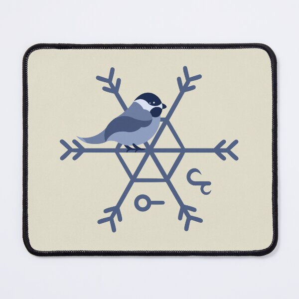 Item preview, Fantasy Snowflake Logo with Bird designed and sold by ajninkai.