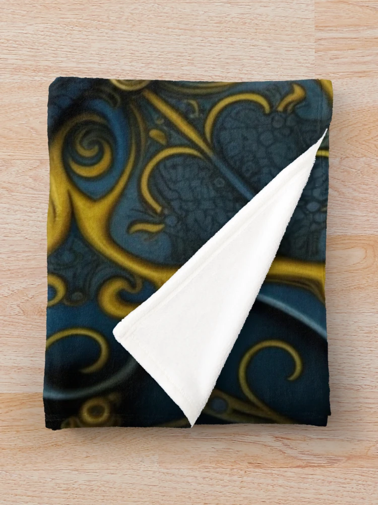 Thumbnail 3 of 6, Throw Blanket, Dark Fantasy Occult Ritualistic Design designed and sold by EsotericFox.